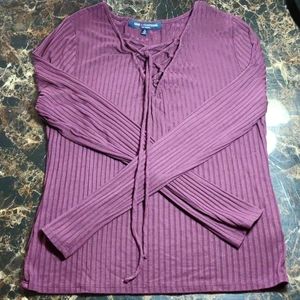 Junior size Large Plum color top